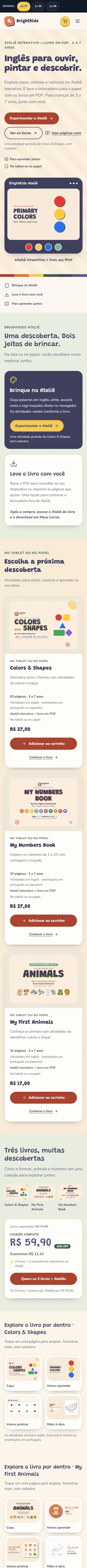 BrightKids no celular